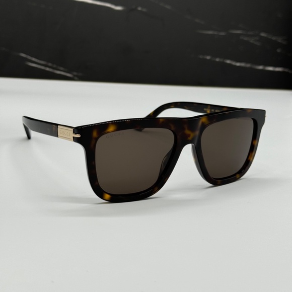 NEW GG1502S 002 GUCCI SQUARE HAVANA BROWN UNISEX SUNGLASSES GUCCI - Picture 5 of 13